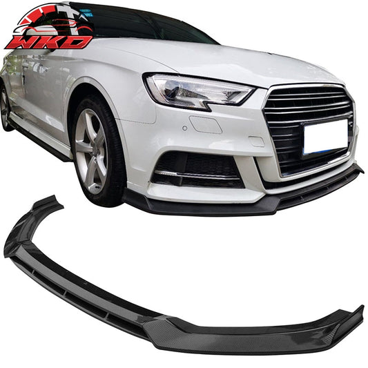 Wholesale 2017：C2020 Audi S3 A3 8V S-Line Front Bumper Lip Spoiler Carbon Fiber Print - Wikond Auto