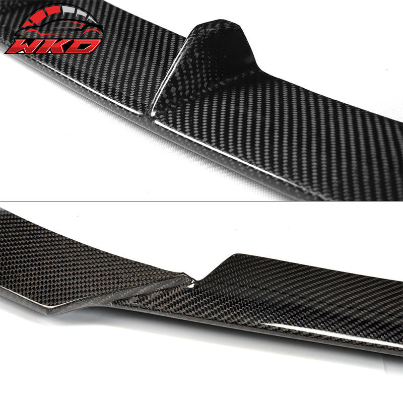 Fits 15-17 Audi S3 8V Sedan JC Style Front Bumper Lip Spoiler Matte Carbon Fiber