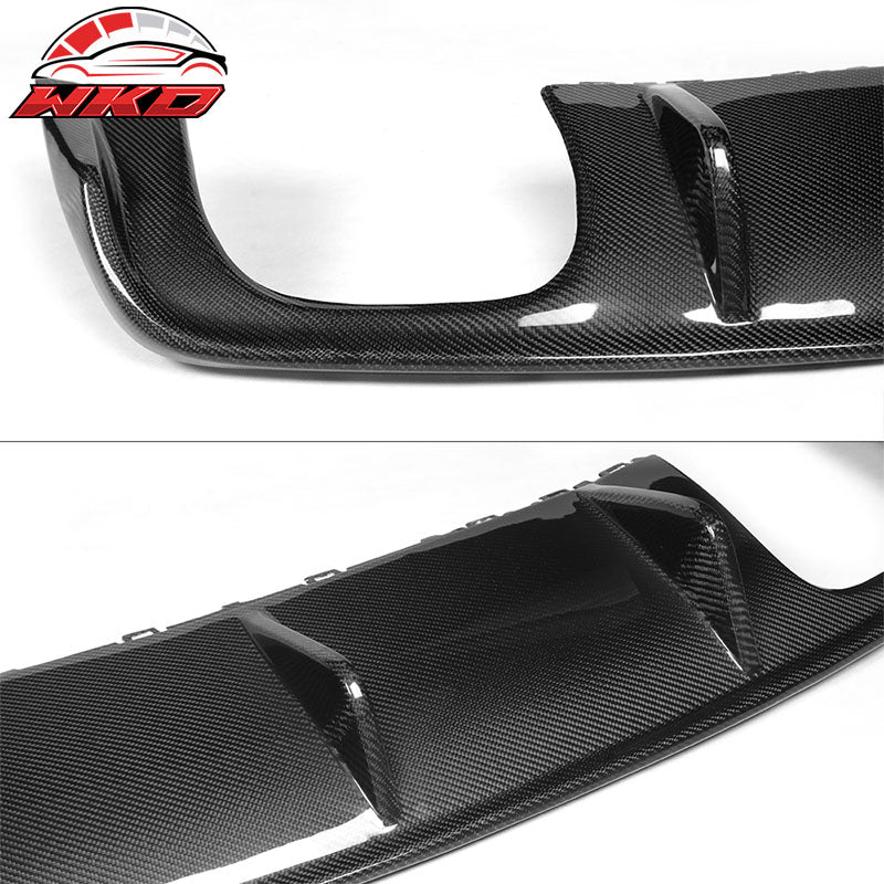Fits 13-16 Audi S3 8V Sedan OE Style Rear Bumper Lip Diffuser Matte Carbon Fiber