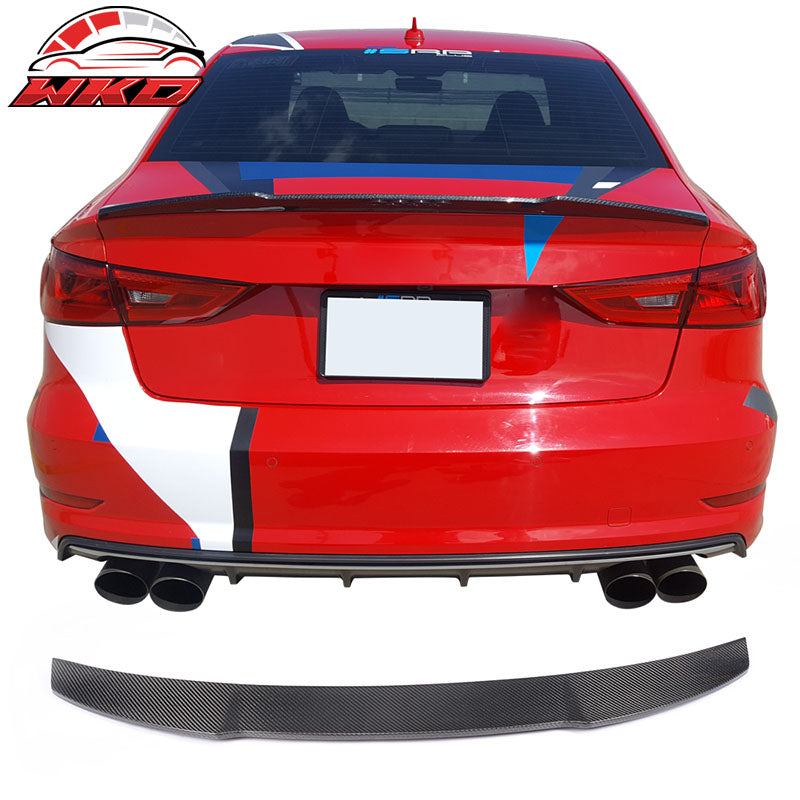 Wholesale 15-17 Audi S3 8V Sedan JC Style Rear Trunk Spoiler Wing Matte Carbon Fiber - Wikond Auto