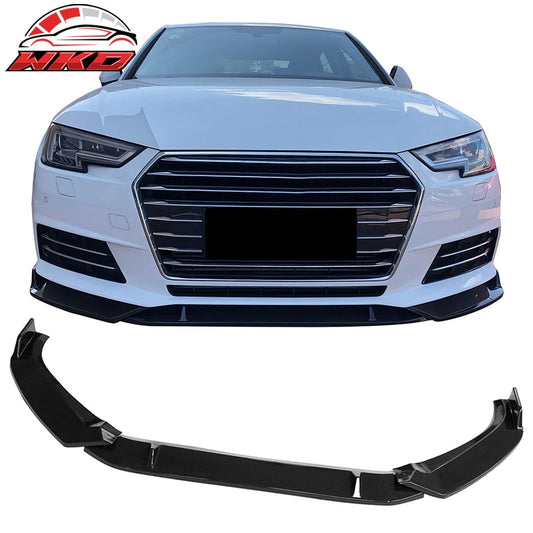 Wholesale 2017：C2018 Audi S4 A4 Quattro B9 Front Bumper Lip Spoiler Carbon Fiber Print - Wikond Auto