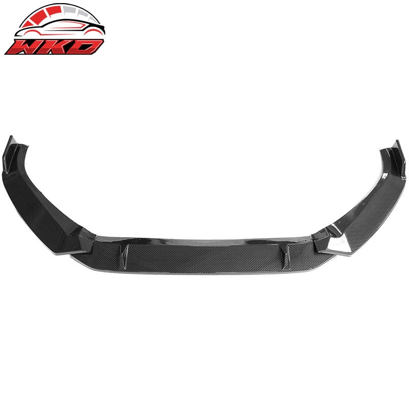 Fits 2017¨C2018 Audi S4 A4 Quattro B9 Front Bumper Lip Spoiler Carbon Fiber Print