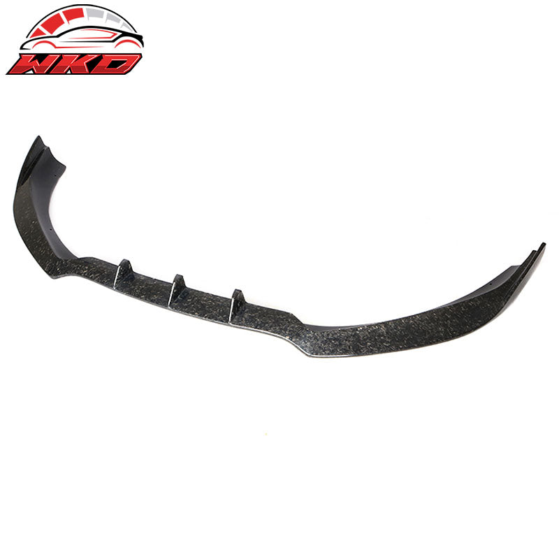 Fit 12-16 Audi S5 Facelift B8 2dr 4dr Front Bumper Lip Forged Matte Carbon Fiber