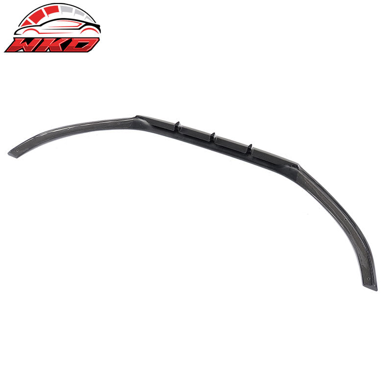 Fits 13-16 Audi S5 8V Coupe JC Style Front Bumper Lip - Matte Carbon Fiber