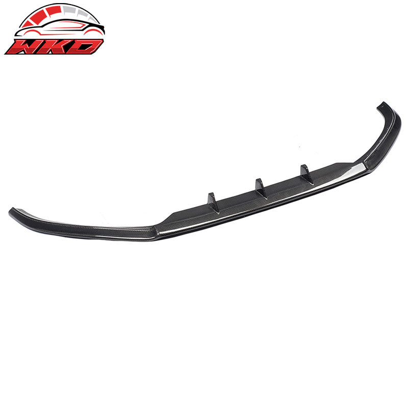 Fits 13-16 Audi S5 8V Coupe JC Style Front Bumper Lip Spoiler Carbon Fiber CF