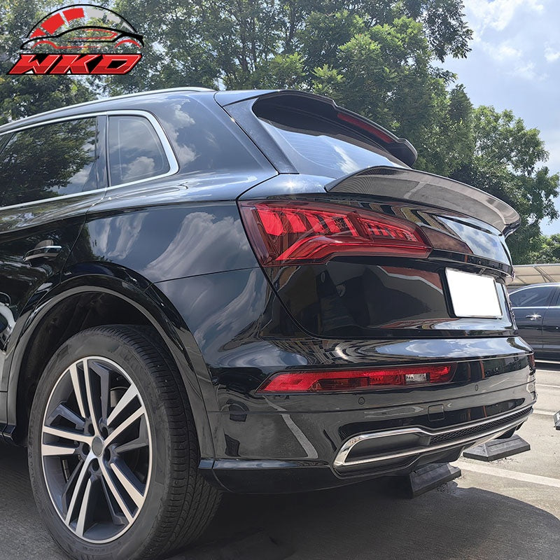 Wholesale 18-25 Audi SQ5 Q5 PHEV DuckBill ABS Add-on Trunk Spoiler Lip - Gloss Black - Wikond Auto