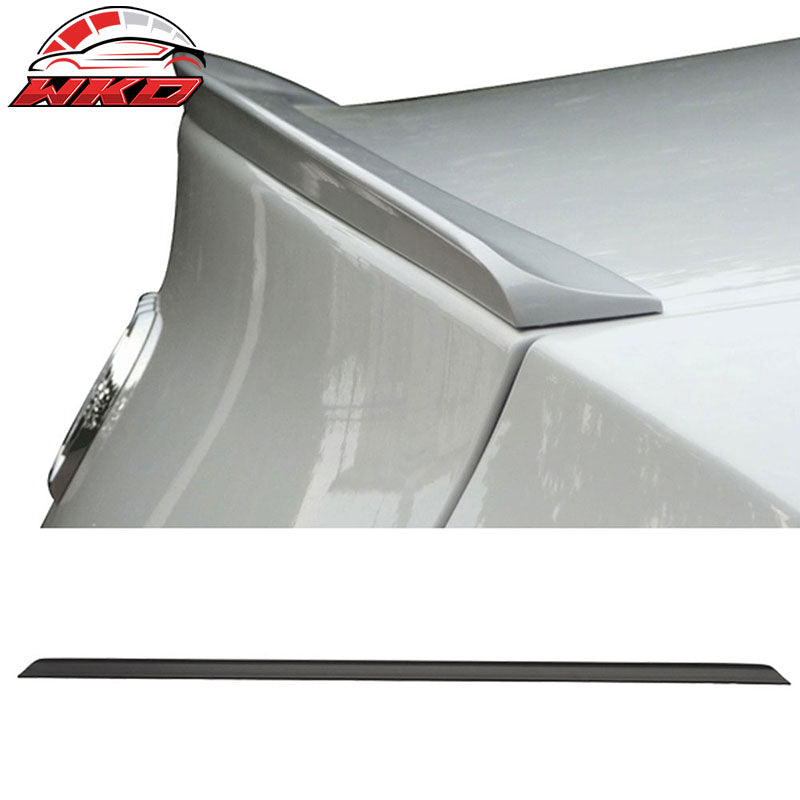 Fits 05-08 Audi A4 B7 Unpainted Black Trunk Spoiler - PUF