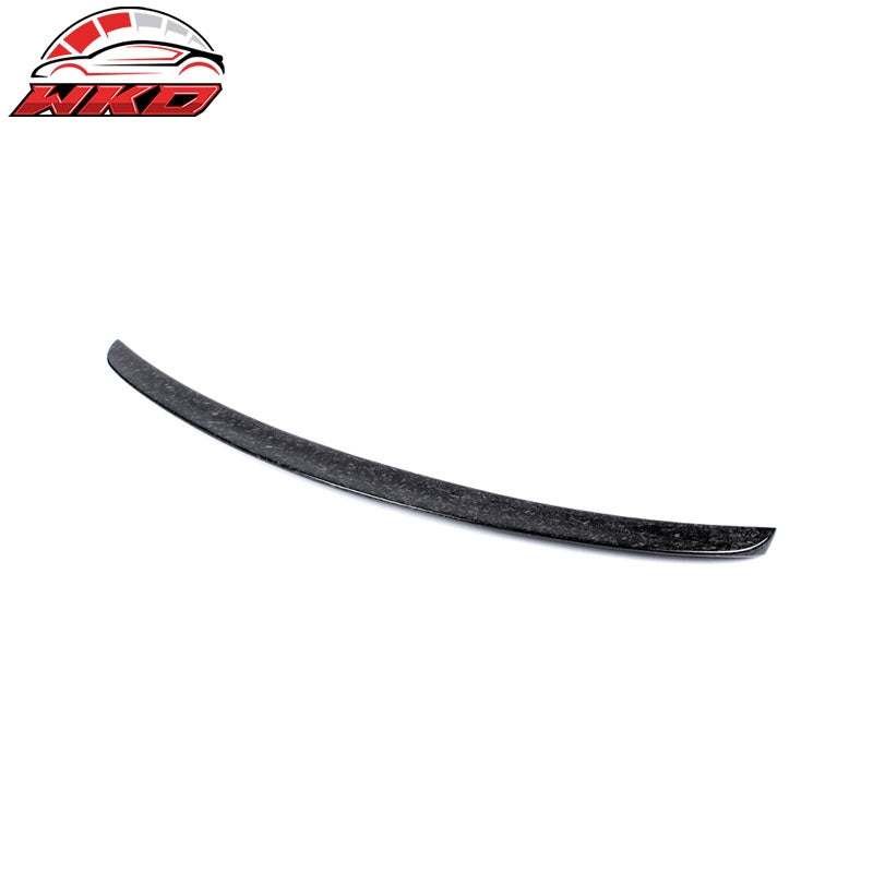 Fits 17-25 Audi A4 B9 Sedan 4Dr S4 Style Trunk Spoiler Forged Matte Carbon Fiber
