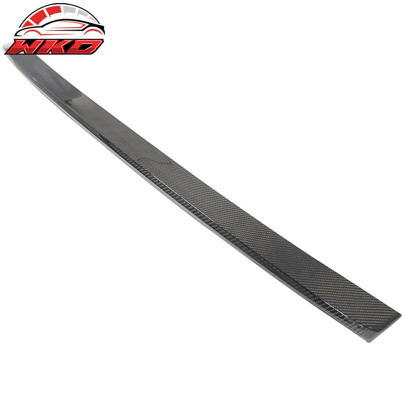 Fits 12-14 Audi A6 C7 D Style Matte Carbon Fiber Trunk Spoiler Wing