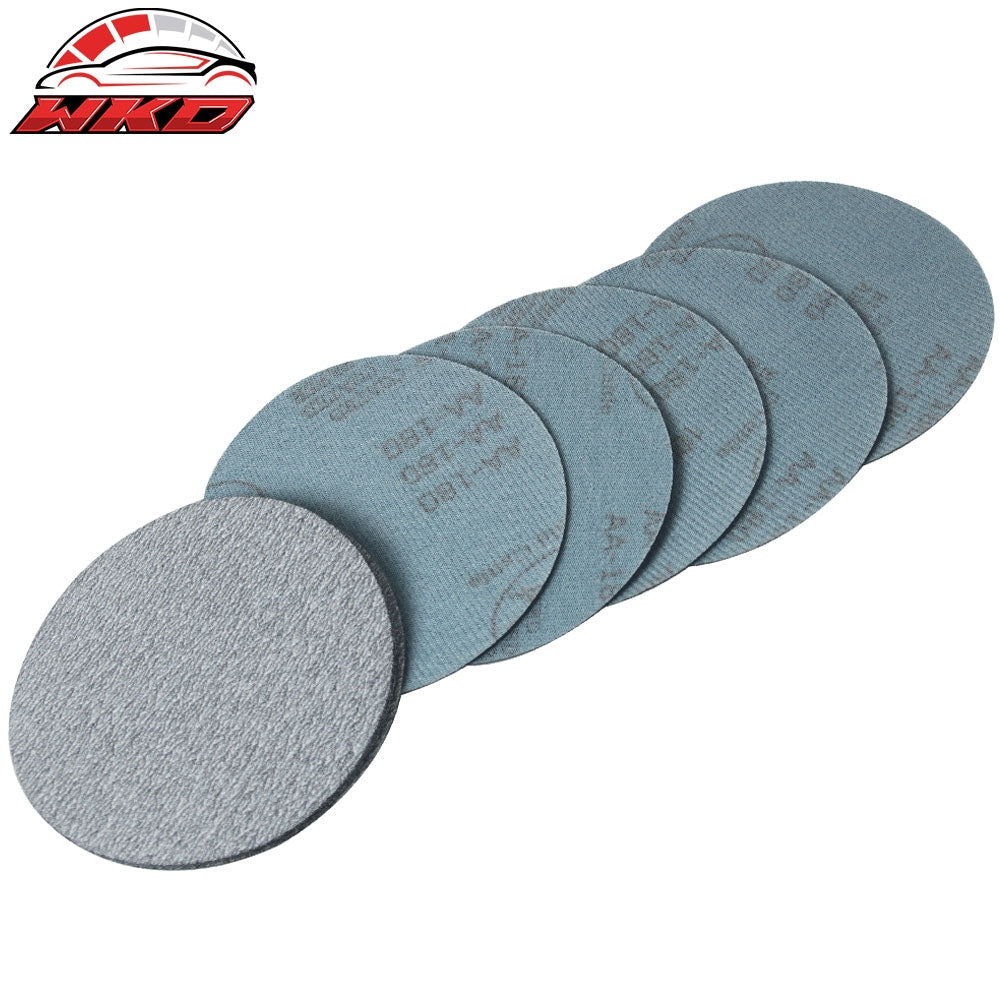 100PC 5Inch 127mm 180 Grit Auto Sanding Disc No Hole Sandpaper Sheets Sand Paper | Wholesale