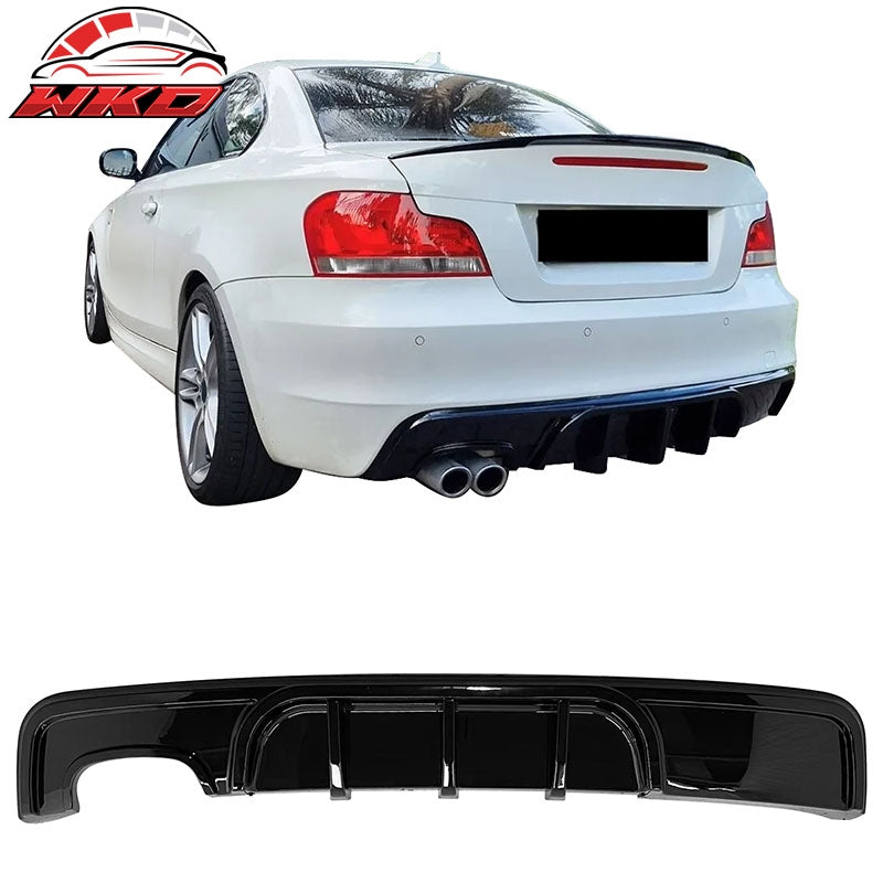Wholesale 08-13 BMW 1-Series E82 E88 M Performance Rear Diffuser Lip ABS Gloss Black