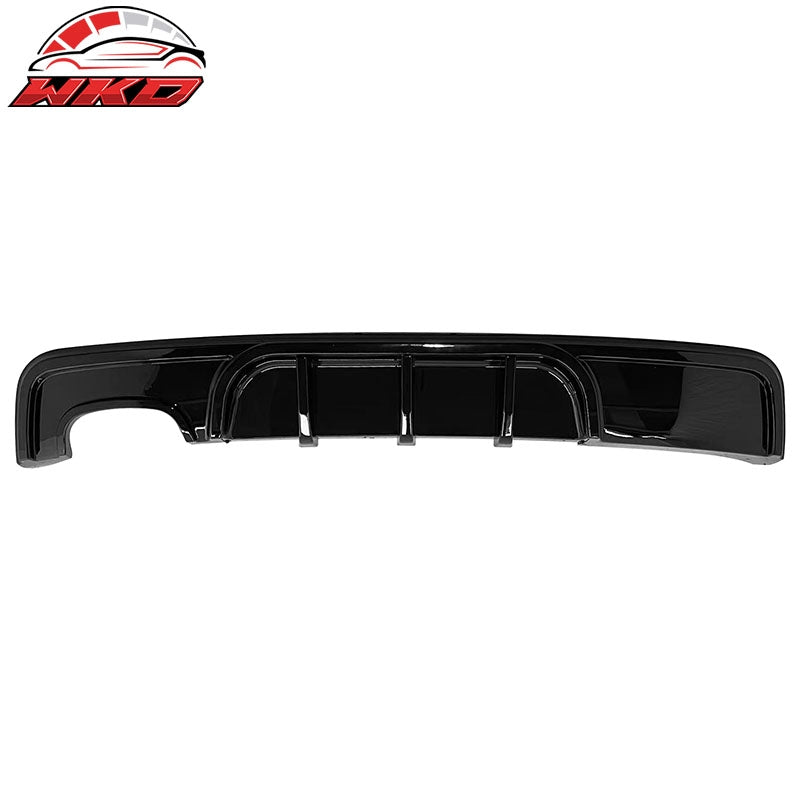 Fits 08-13 BMW 1-Series E82 E88 M Performance Rear Diffuser Lip ABS Gloss Black