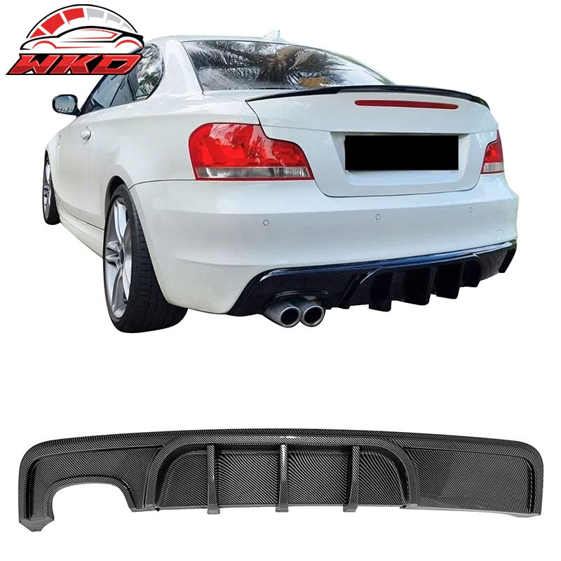 Wholesale For 08-13 BMW 1-Series E82 E88 MP Style Rear Diffuser Lip ABS Carbon Fiber Print