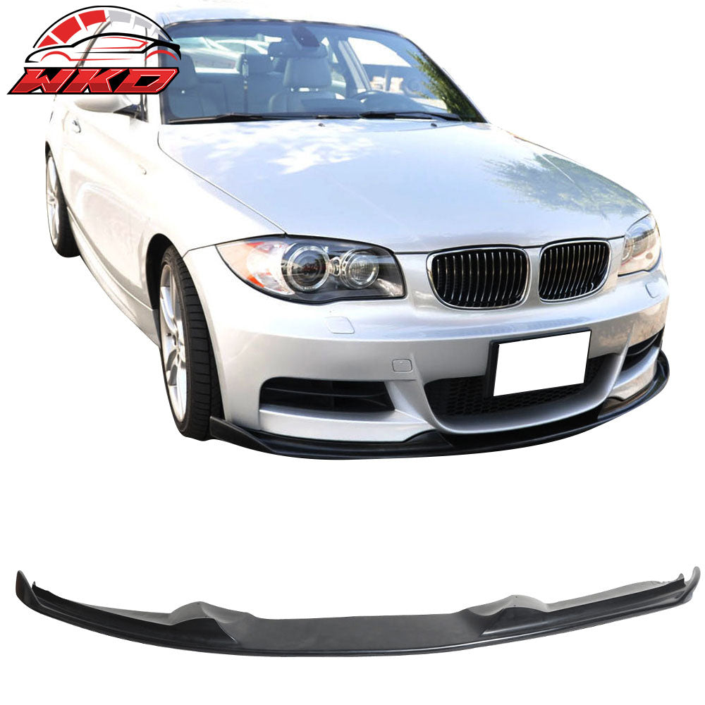 Fits 07-11 BMW E82 1 Series 135i H Style Front Bumper Lip PU
