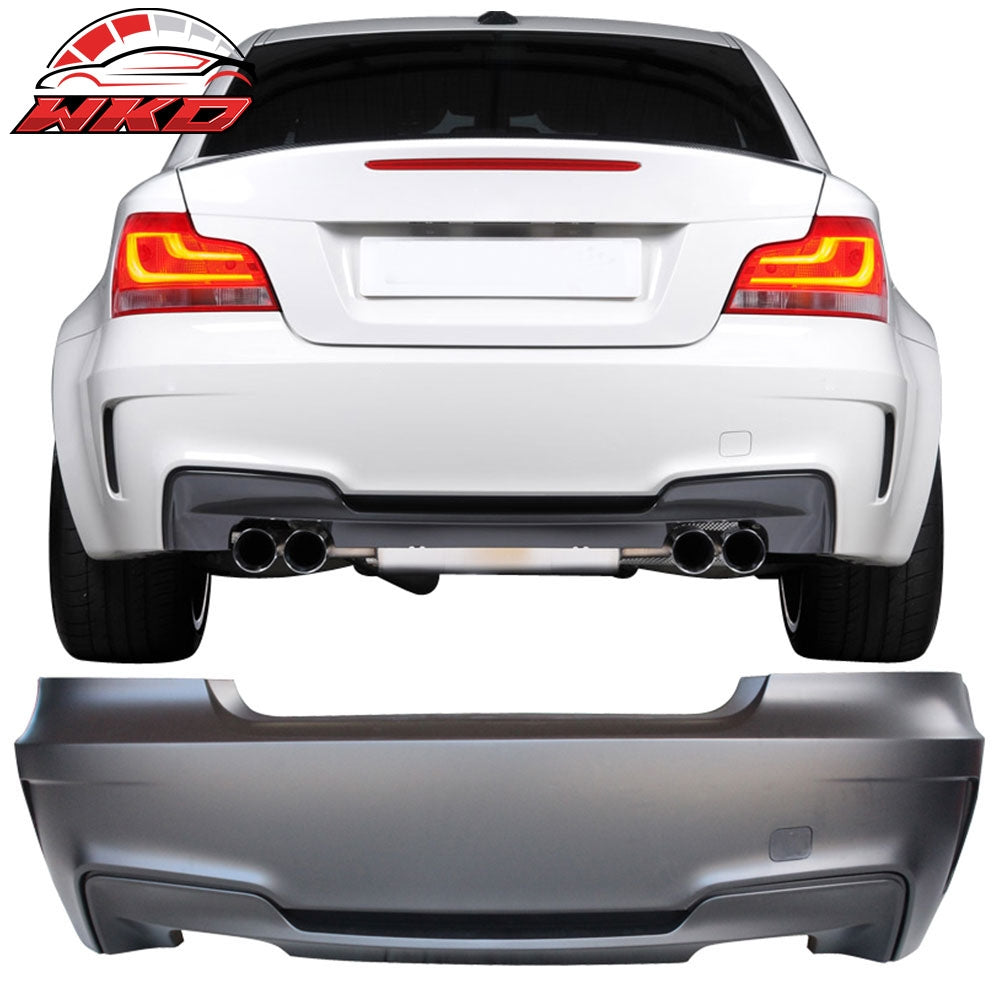Wholesale 07-13 BMW E82 E88 128i 135i 1Series 1M Style Rear Bumper+Quad Tips Diffuser