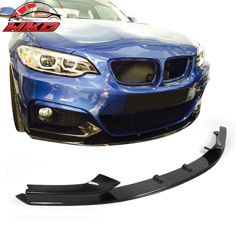 Fits 14-21 BMW F22 F23 M Sport MP Style Front Bumper Lip Matte Carbon Fiber