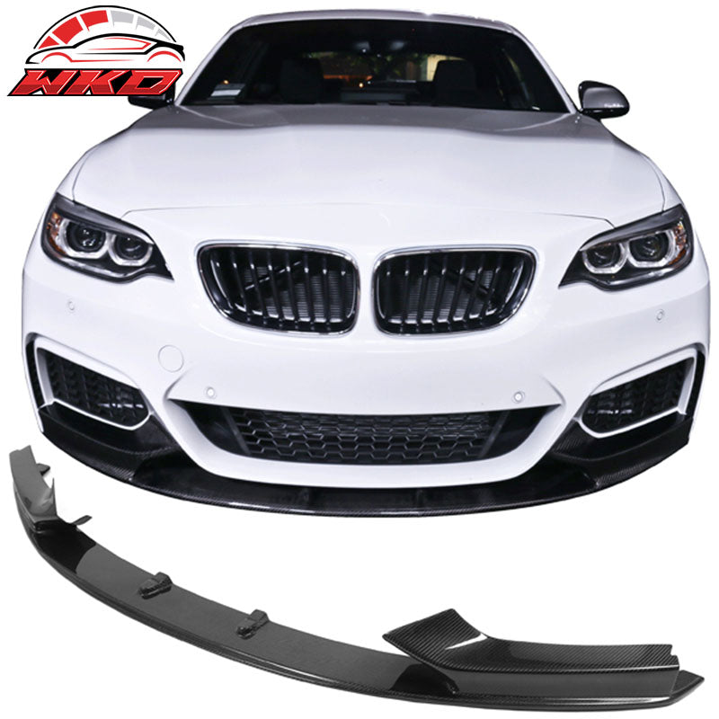 Fits 14-21 BMW F22 2 Series MT M Sport P Style Front Bumper Lip CF