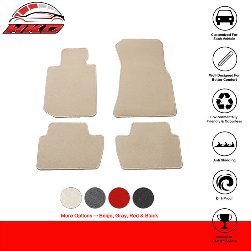 22-24 2 Series G42 230i M240i G87 M2 Anti-Slip Floor Mats Nylon Beige FOR: (BMW)