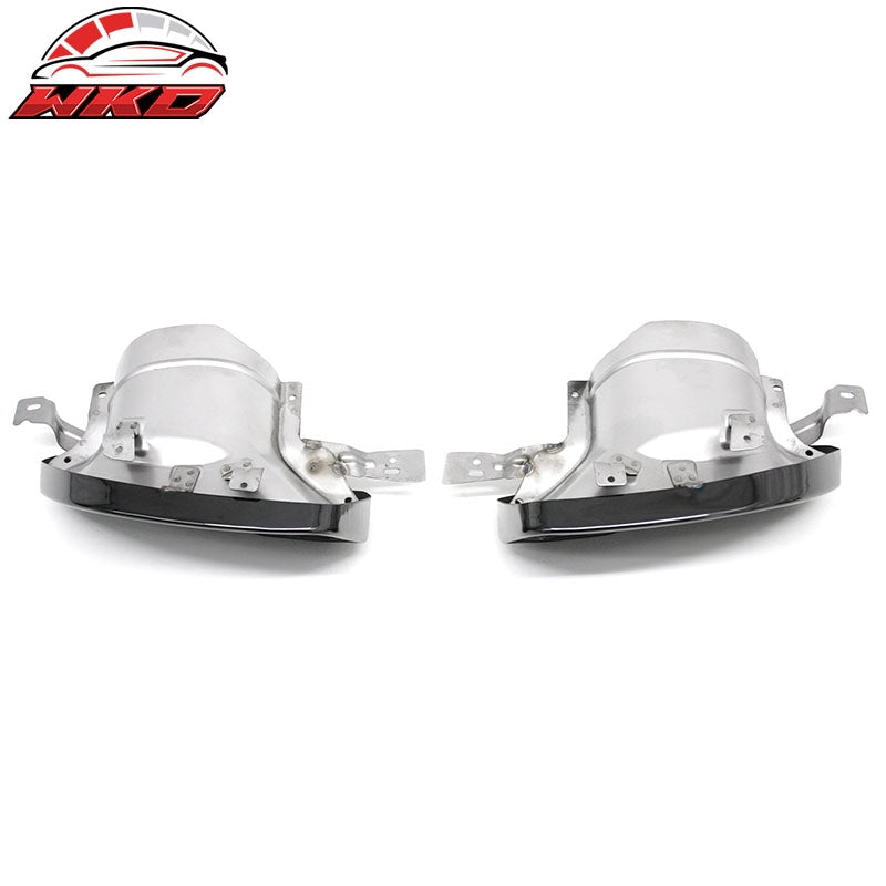 Fits 22-26 BMW 2-Series G42 M240i Aluminum Square Muffler Tailpipe Exhaust Tip
