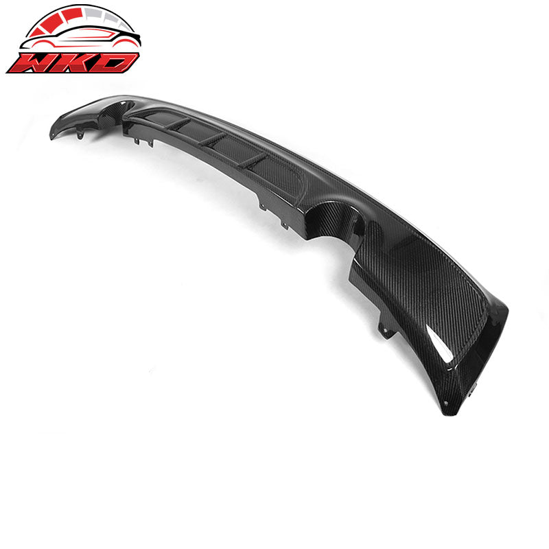 Fits 14-21 BMW F22 2 Series MP Style Rear Bumper Lip Diffuser Matte Carbon Fiber