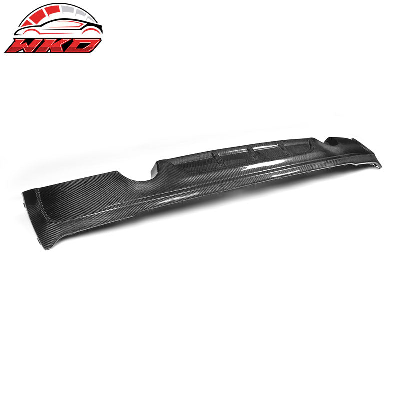 Fits 14-21 BMW F22 2 Series MP Style Rear Bumper Lip Diffuser Matte Carbon Fiber
