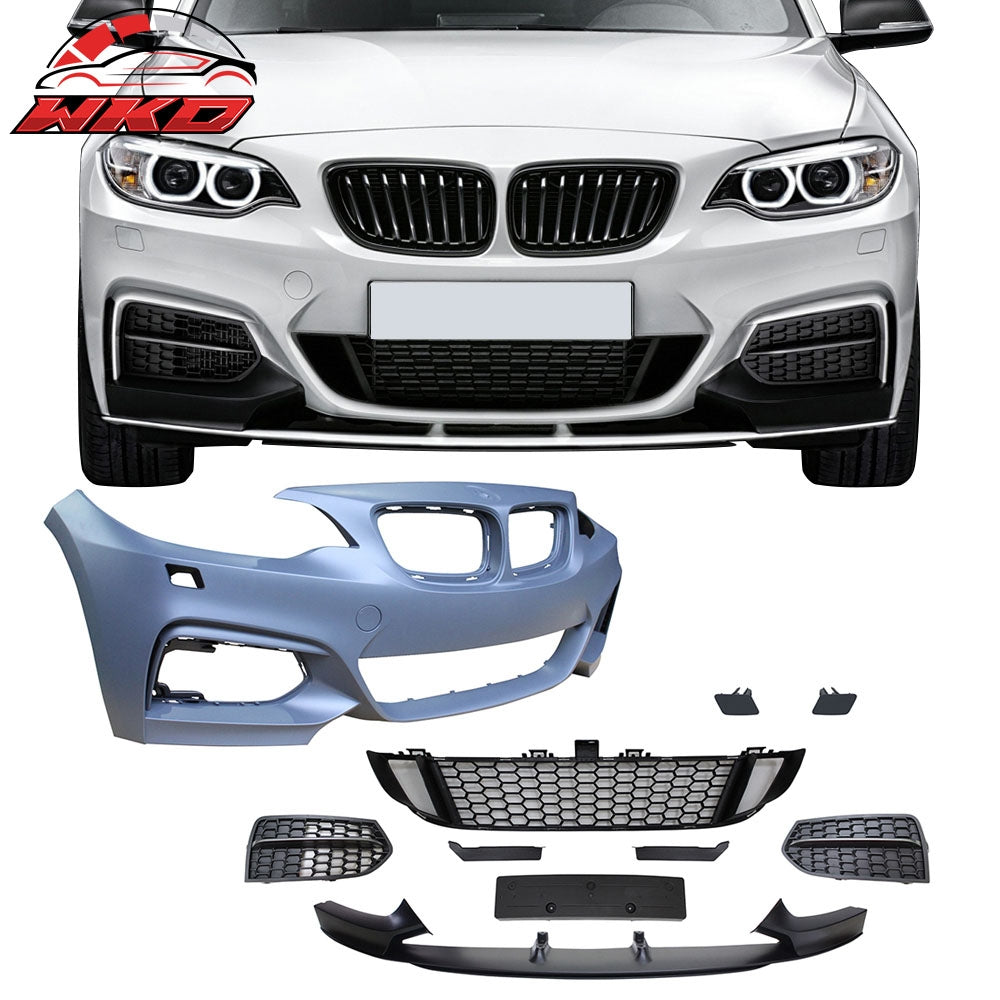 Wholesale 14-21 BMW F22 F23 2-Series MP Style Front Bumper Cover W/Mesh Grille Cover