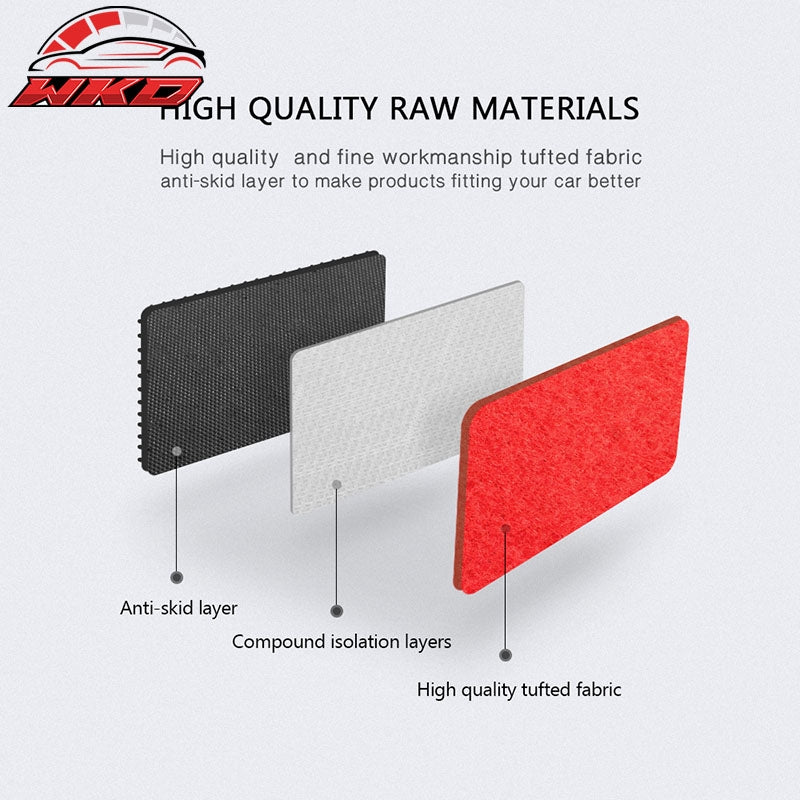 07-13 E92 3 Series Coupe 4PCS Floor Mats Carpet Front Rear Nylon FOR: (BMW)