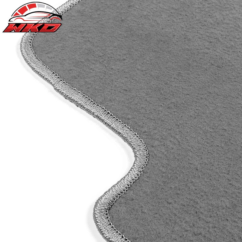 98-06 E46 3-Series Floor Mats Liner Front Rear Nylon Grey Carpet 4PCS FOR: (BMW)