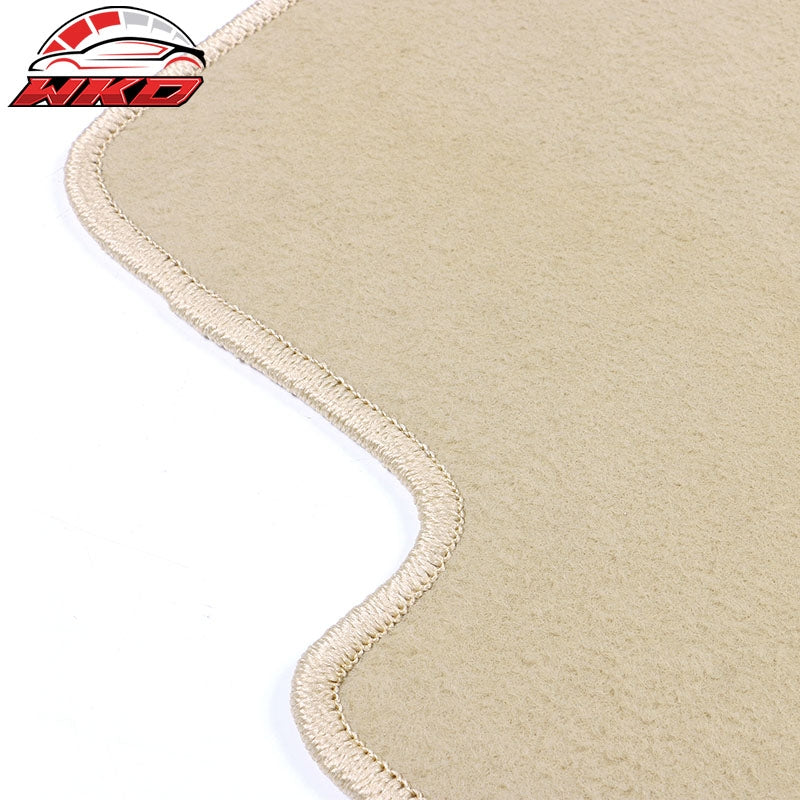 98-06 E46 3-Series Floor Mats Front Rear Nylon Beige Carpets 4PCS FOR: (BMW)