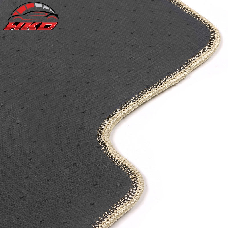 98-06 E46 3-Series Floor Mats Front Rear Nylon Beige Carpets 4PCS FOR: (BMW)