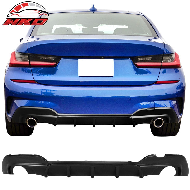 Wholesale 19-22 BMW 3 Series G20 IKON Style Rear Bumper Lip Diffuser PP Matte Black