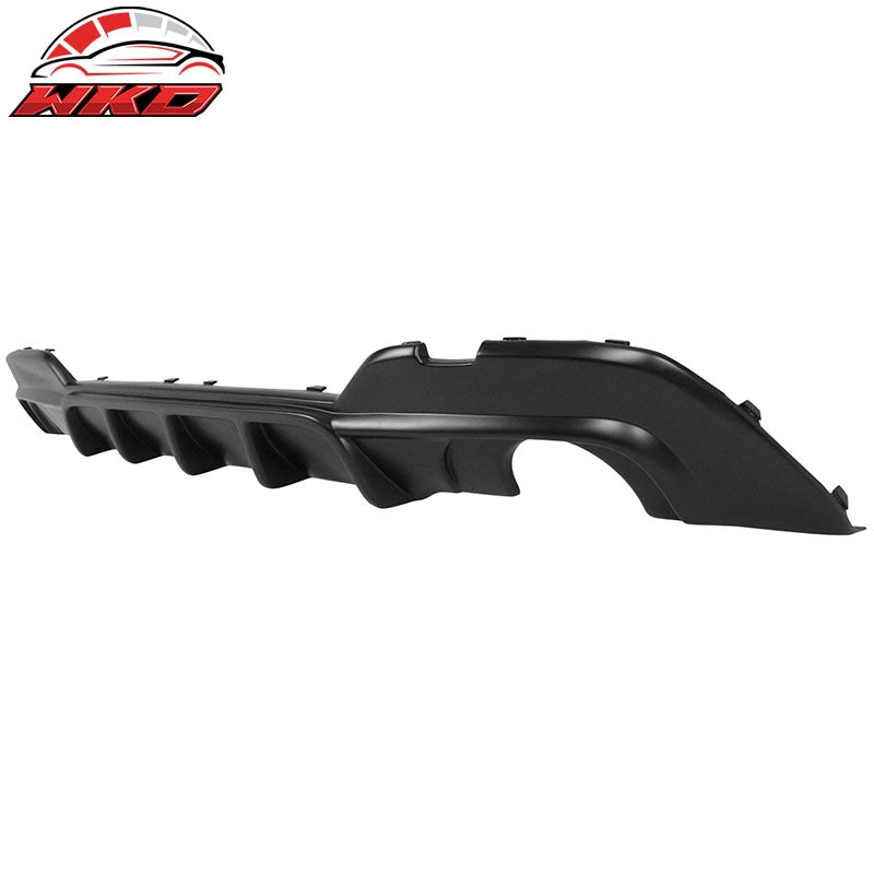 Fits 19-22 BMW 3 Series G20 IKON Style Rear Bumper Lip Diffuser PP Matte Black