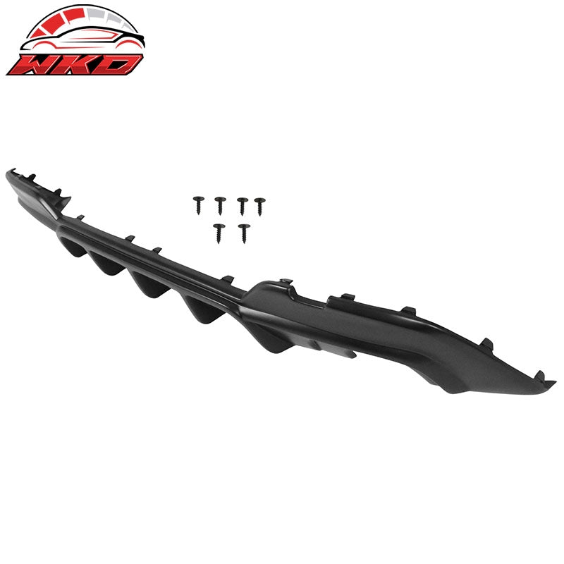 Fits 19-22 BMW 3 Series G20 IKON Style Rear Bumper Lip Diffuser PP Matte Black