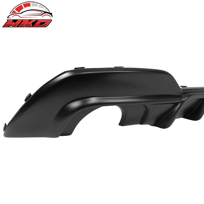 Fits 19-22 BMW 3 Series G20 IKON Style Rear Bumper Lip Diffuser PP Matte Black