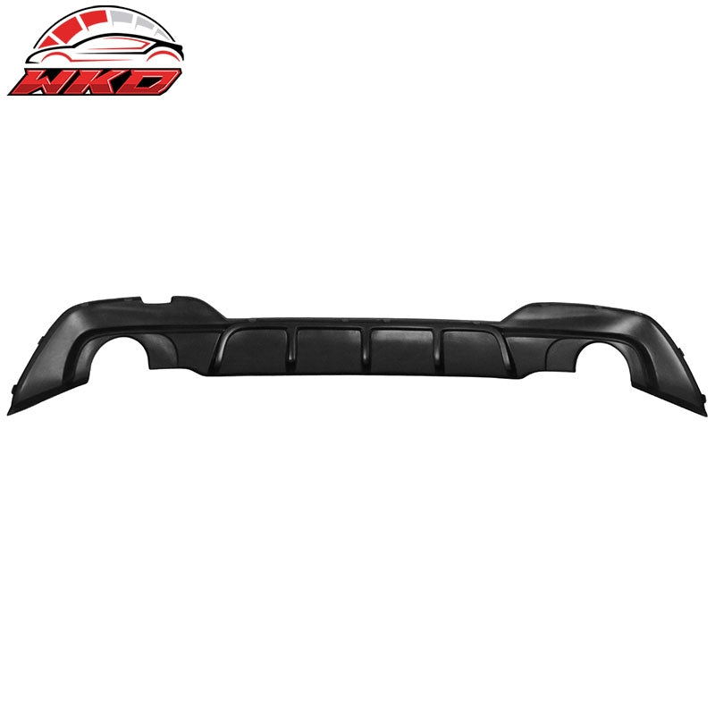 Fits 19-22 BMW 3 Series G20 IKON Style Rear Bumper Lip Diffuser PP Matte Black