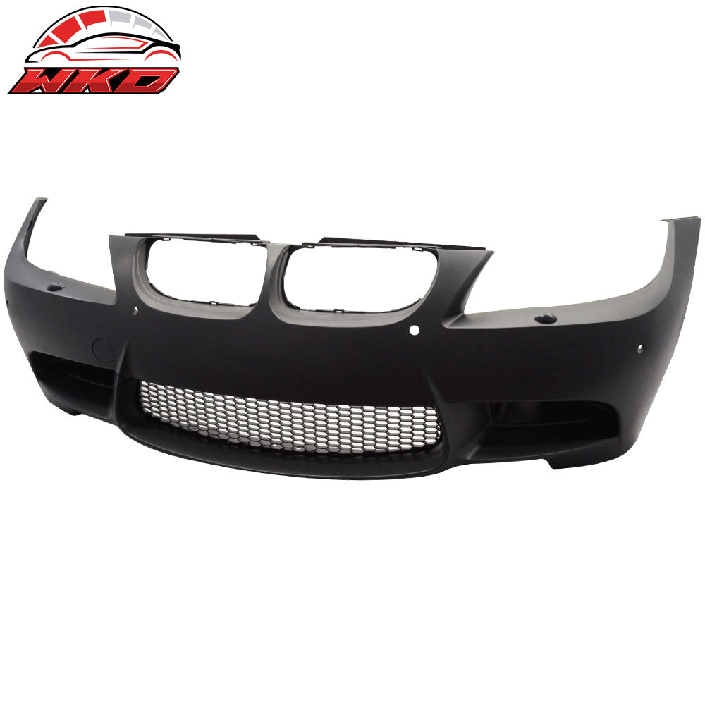 Fits 09-11 E90 E91 3-Series M3 Style Front Bumper Cover PDC Sensor Hole Air Duct