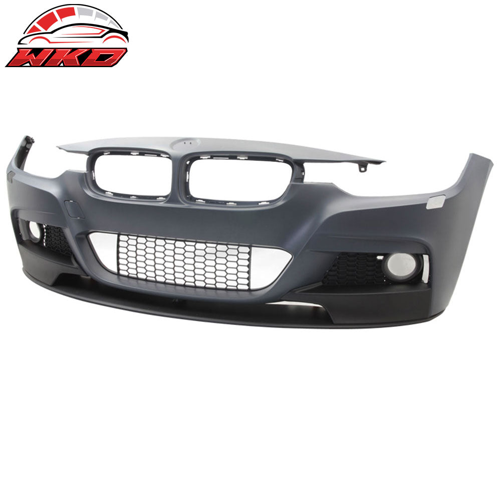 Fits 12-18 BMW F30 3 Series M Performance Style Front Bumper Cover W/ Fog Cover
