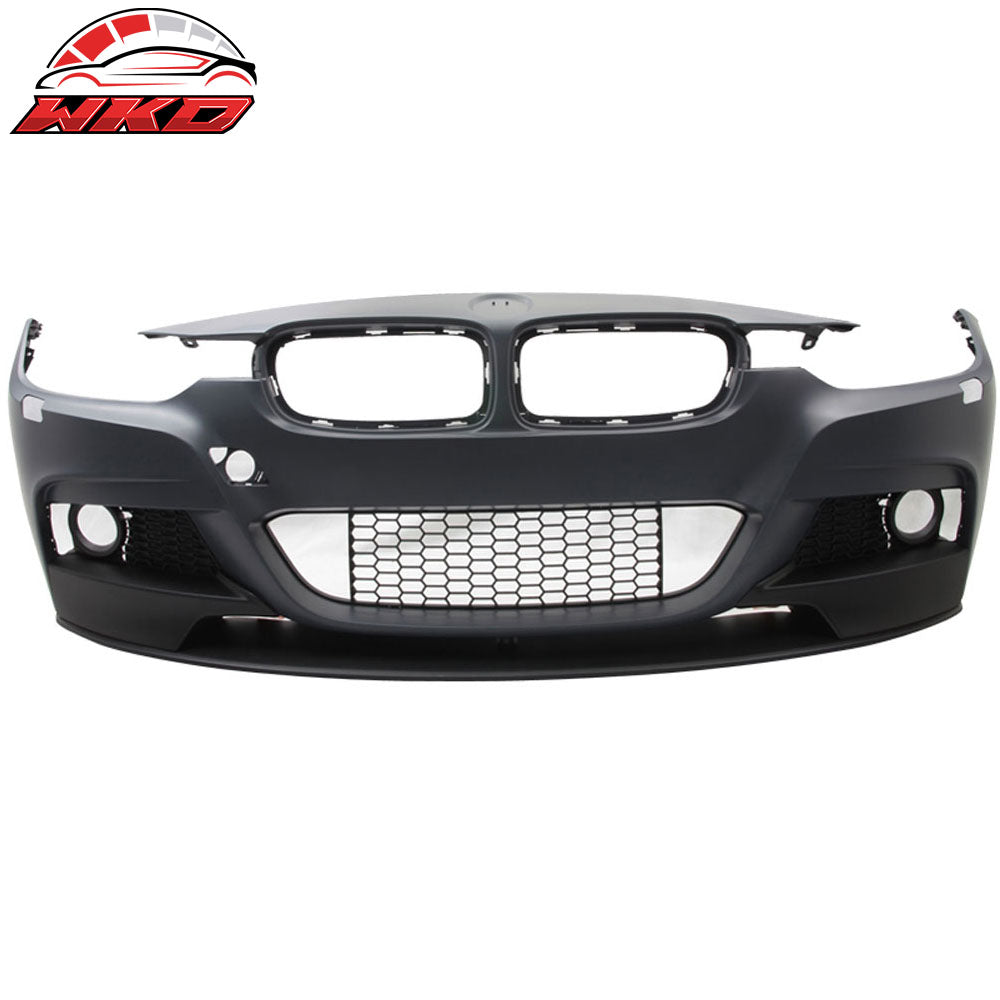 Fits 12-18 BMW F30 3 Series M Performance Style Front Bumper Cover W/ Fog Cover