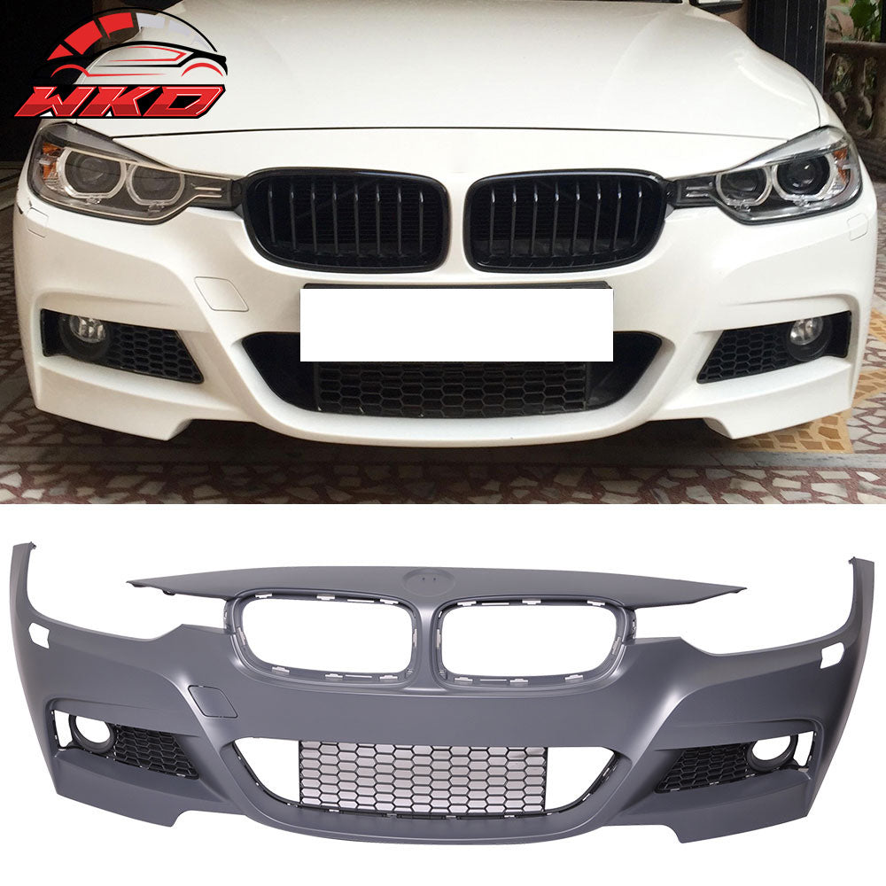 Fits 12-18 BMW F30 M-Tech M Sport Front Bumper Conversion w/ Fog Light Cover -PP