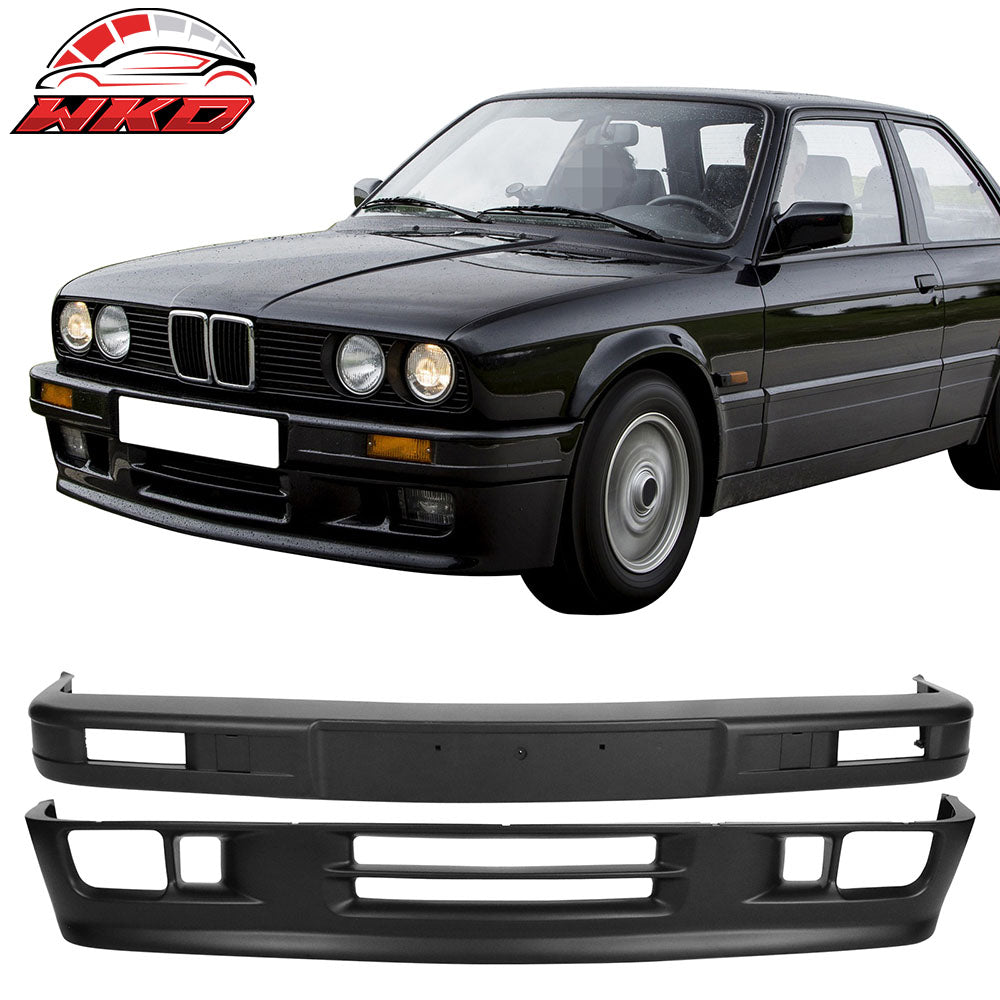 Fits 84-92 BMW E30 M Tech Style Front Bumper Lip Cover Conversion