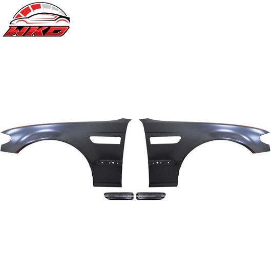 Wholesale 02-04 BMW E46 3 Series 4D M3 Style Metal Fenders + Chrome Side Vent