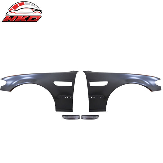 Wholesale 02-04 BMW E46 3 Series 4D M3 Style Metal Fenders + Chrome Side Vent