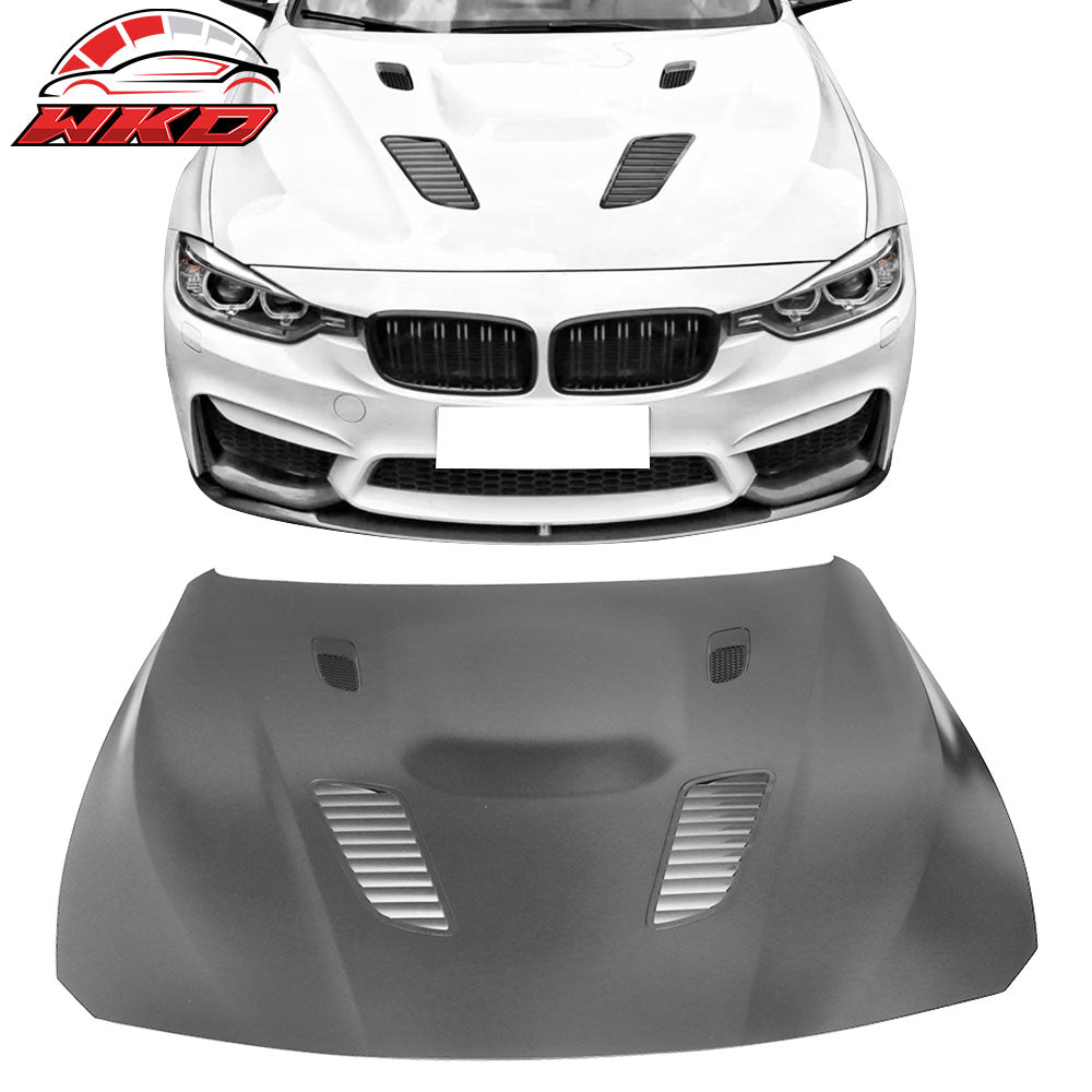 Fits 12-20 BMW F30 F31 F32 F33 F36 GT Type Front Hood Bonnet Vent Air Duct-Steel