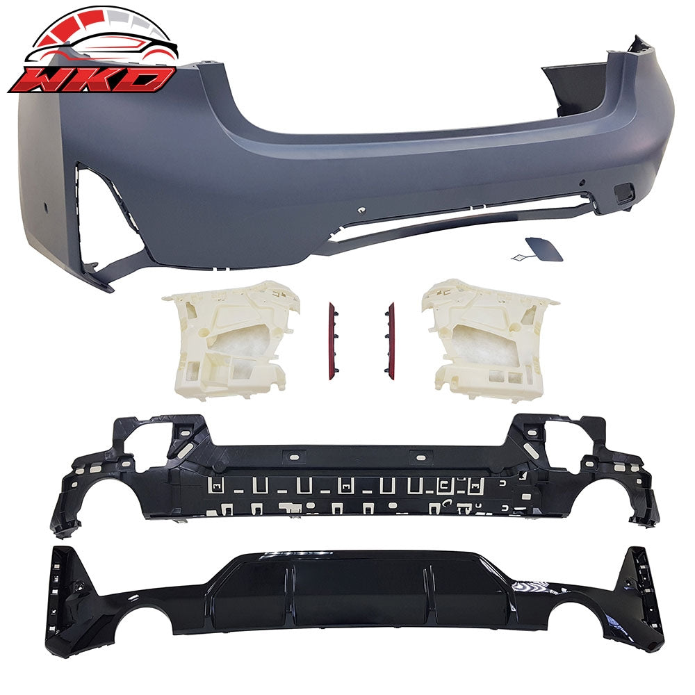 Wholesale 23-24 BMW G20 3-Series LCI & M340i M-Sport Rear Bumper Cover w/ Sensor Hole - Wikond Auto