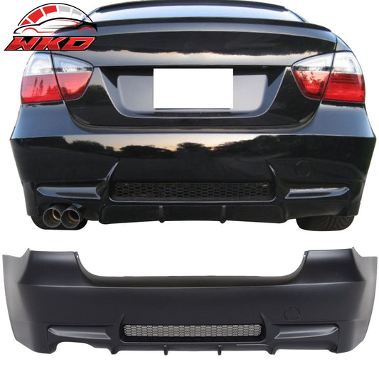 Wholesale 06-11 E90 3-Series M3 Style PP Rear Bumper Cover Diffuser Single Outlet - Wikond Auto