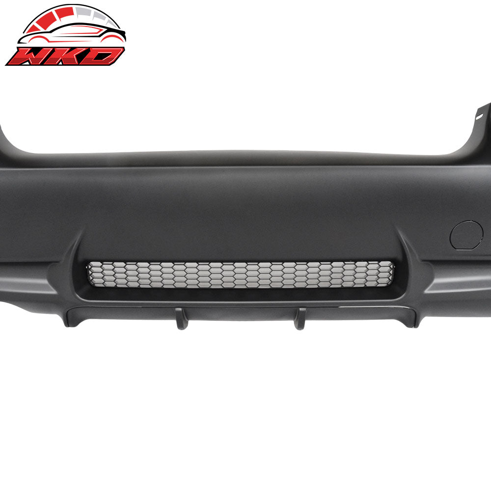 Fits 06-11 E90 3-Series M3 Style PP Rear Bumper Cover Diffuser Single Outlet
