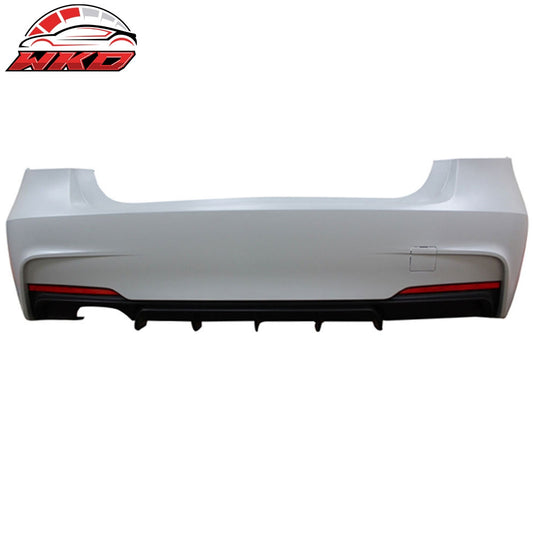 Wholesale 12-18 BMW F30 M Sport M Performance Rear Bumper Twin Muffler Single Outlet