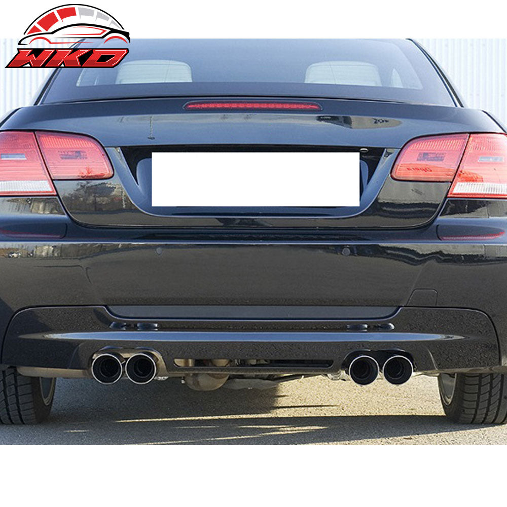 Fits 07-13 BMW 3-Series E92 MSport HM Style Rear Bumper Diffuser Carbon Fiber CF