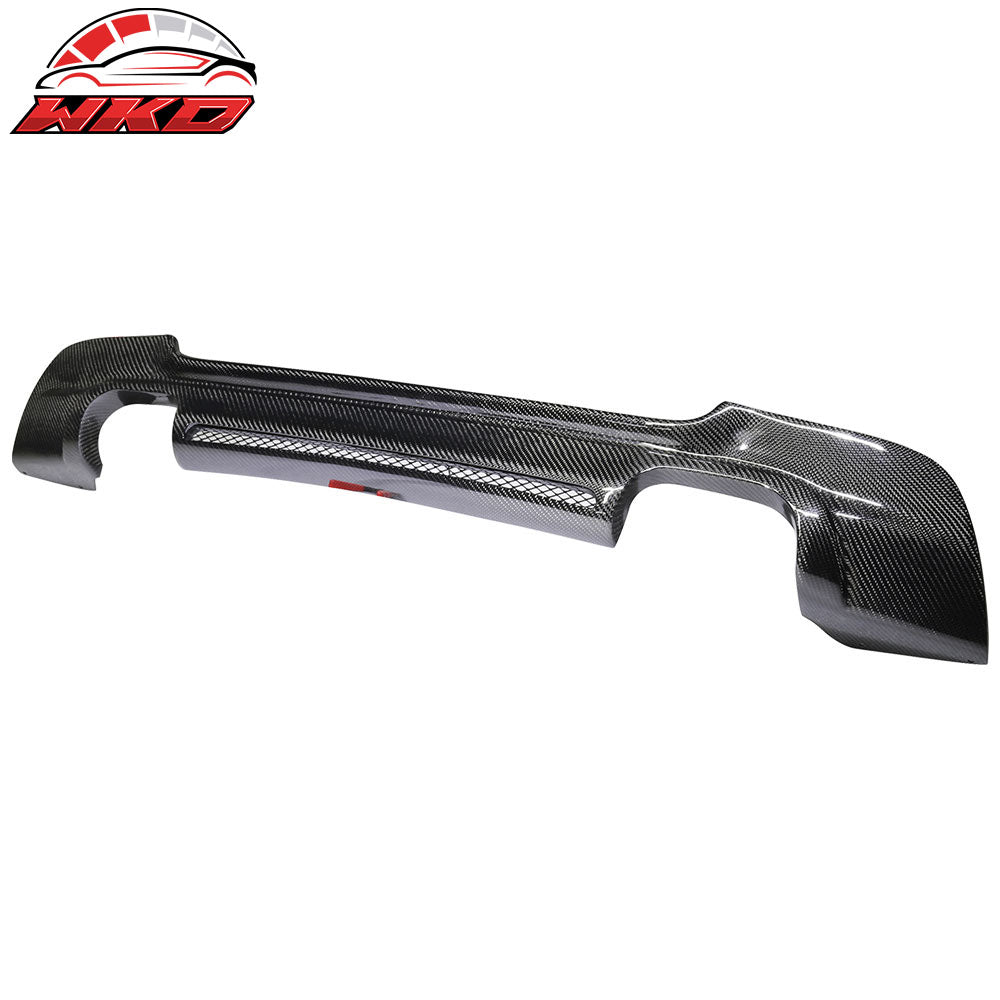 Fits 07-13 BMW 3-Series E92 MSport HM Style Rear Bumper Diffuser Carbon Fiber CF