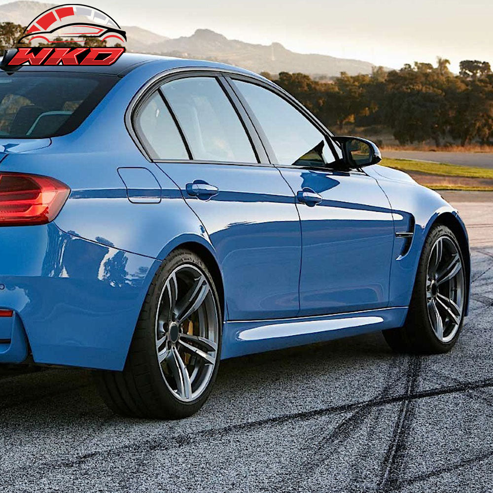 Fits 12-18 BMW F30 3 Series M3 Style Unpainted Side Skirts Rocker Panels PP